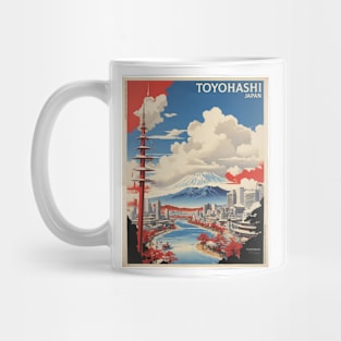 Toyohashi Japan Vintage Poster Tourism Mug